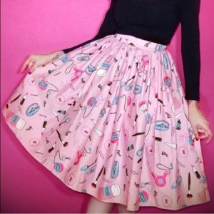 Rare Vixen by Micheline Pitt Swing Skirt in Makeup Pink
